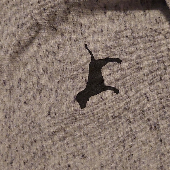 Victoria's secret PINK Black mesh cropped sweatshirt XS Gray - Picture 4 of 6